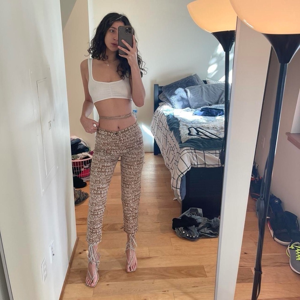 Burberry Brown Patterned Capris